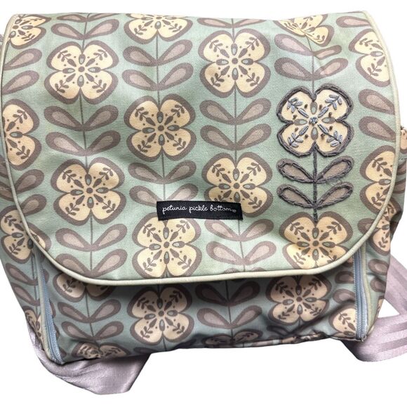 Petunia Pickle Bottom Boxy Backpack Diaper Bag Floral Storage Travel - Picture 1 of 7